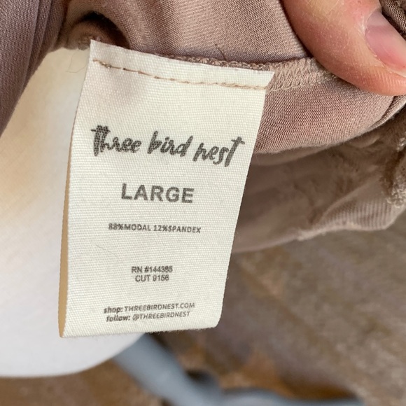 New without tags Three Bird Nest Prima Mocha Taupe Lace Hem Slip Dress - Picture 6 of 13